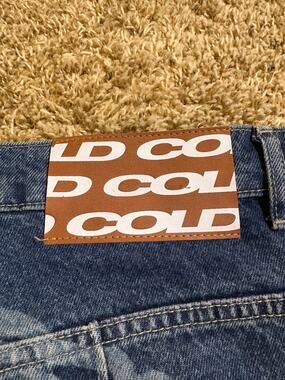 Cold Culture Printed Graphic Denim Jeans Pants Mens Size Large Baggy Y2K